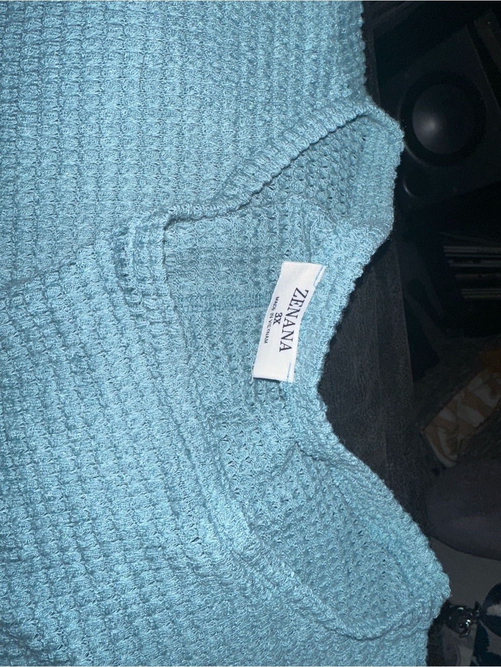 Zenana Women's Textured Knit Sweater - Light Blue